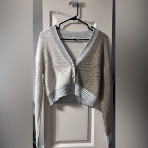 Simons Twik Colour Block Cropped Cardigan